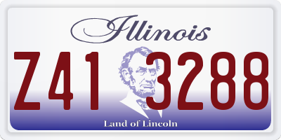 IL license plate Z413288