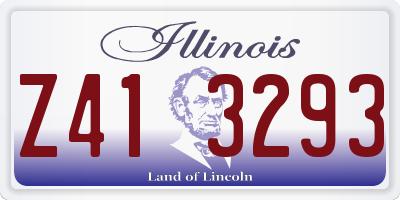 IL license plate Z413293