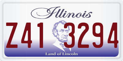 IL license plate Z413294
