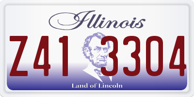 IL license plate Z413304