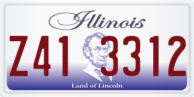 IL license plate Z413312
