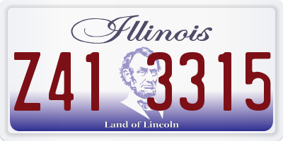 IL license plate Z413315