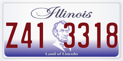 IL license plate Z413318