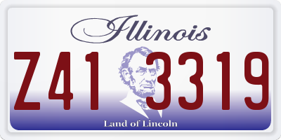 IL license plate Z413319
