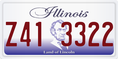 IL license plate Z413322