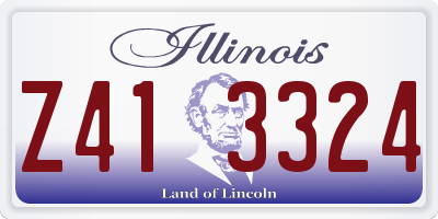 IL license plate Z413324