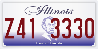 IL license plate Z413330