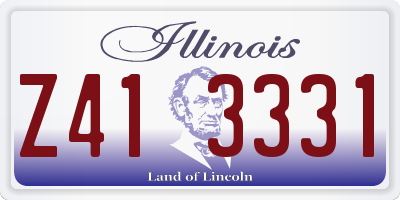 IL license plate Z413331