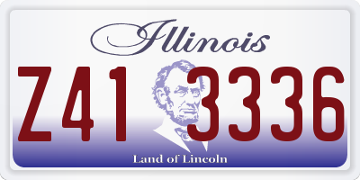 IL license plate Z413336