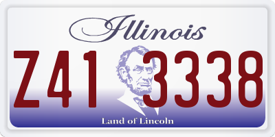 IL license plate Z413338