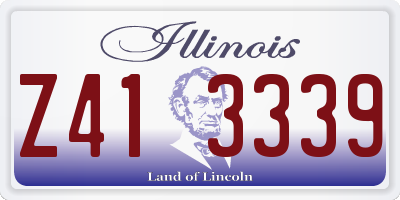 IL license plate Z413339