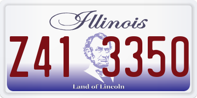 IL license plate Z413350