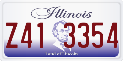 IL license plate Z413354