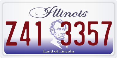 IL license plate Z413357