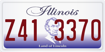 IL license plate Z413370
