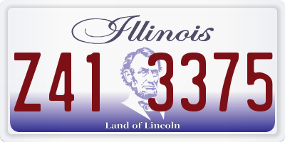 IL license plate Z413375