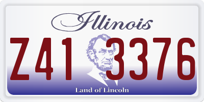 IL license plate Z413376