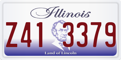 IL license plate Z413379