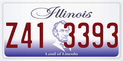 IL license plate Z413393