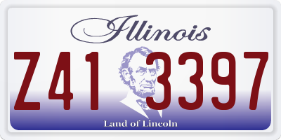 IL license plate Z413397