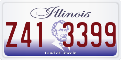 IL license plate Z413399