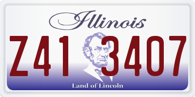 IL license plate Z413407