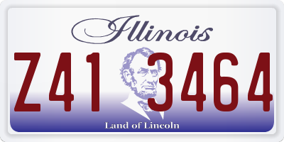 IL license plate Z413464