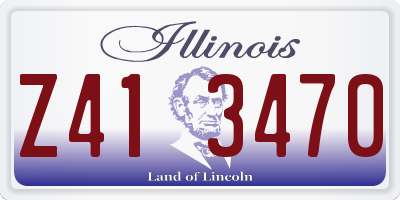 IL license plate Z413470