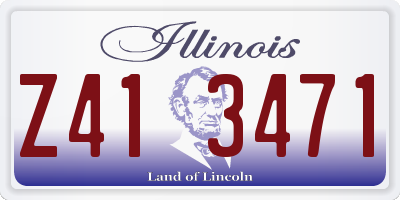 IL license plate Z413471