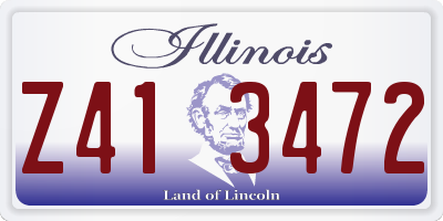 IL license plate Z413472