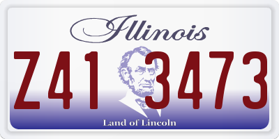 IL license plate Z413473