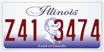 IL license plate Z413474
