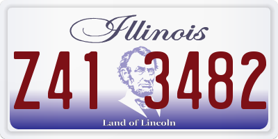 IL license plate Z413482