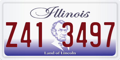 IL license plate Z413497