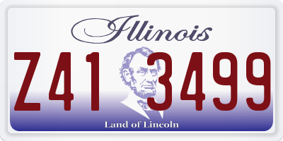 IL license plate Z413499