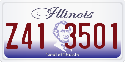 IL license plate Z413501
