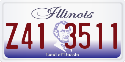 IL license plate Z413511