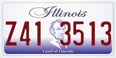 IL license plate Z413513