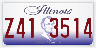 IL license plate Z413514