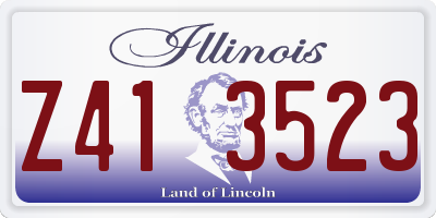 IL license plate Z413523