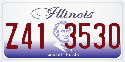 IL license plate Z413530