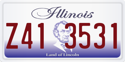 IL license plate Z413531