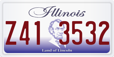 IL license plate Z413532