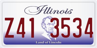 IL license plate Z413534