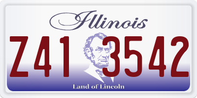IL license plate Z413542