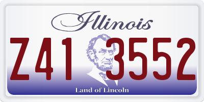 IL license plate Z413552