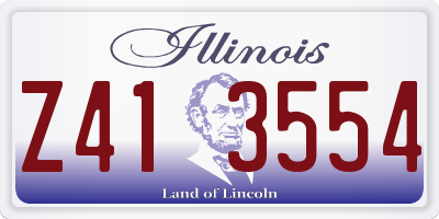 IL license plate Z413554