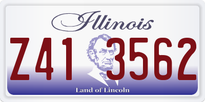 IL license plate Z413562
