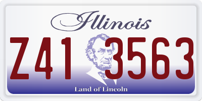 IL license plate Z413563