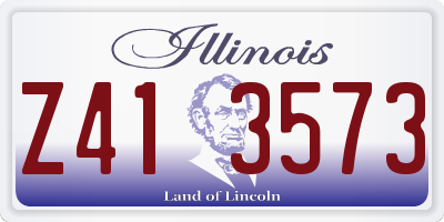 IL license plate Z413573